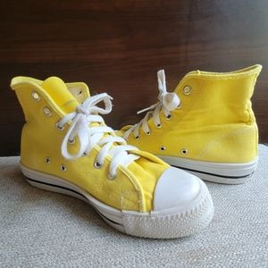 VTG 80s Trax High Top Yellow Runners